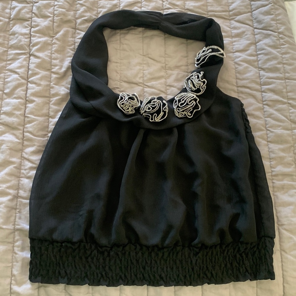 Grass collection halter top preowned S